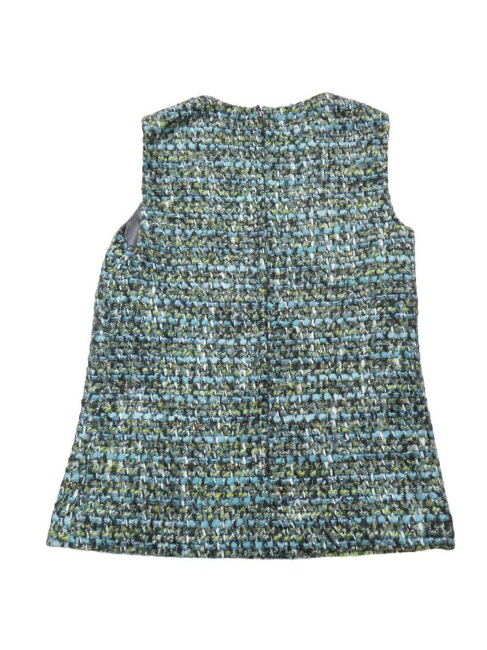 Dolce & Gabbana Tweed Sleeveless Top Tank Top 40 Blue - Picture 2 of 7